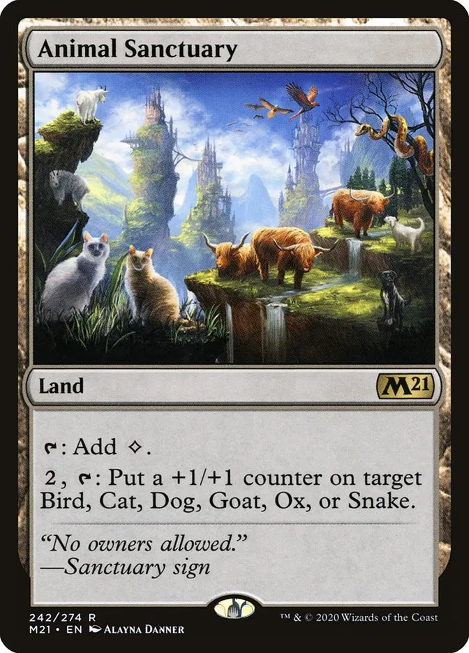 2020 Core Set 2021 Animal Sanctuary rare #242 rare card image