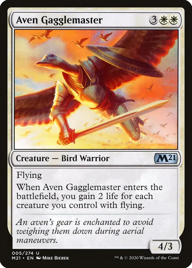 2020 Core Set 2021 Aven Gagglemaster uncommon #5 uncommon card image