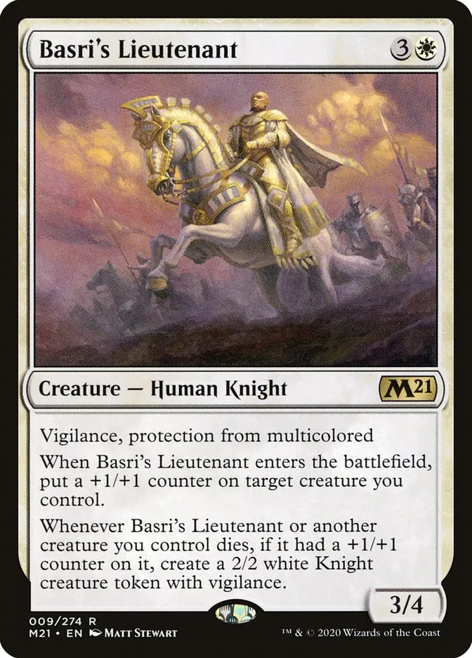 2020 Core Set 2021 Basri's Lieutenant rare #9 rare card image