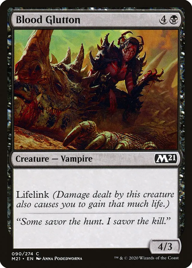 2020 Core Set 2021 Blood Glutton common #90 common card image