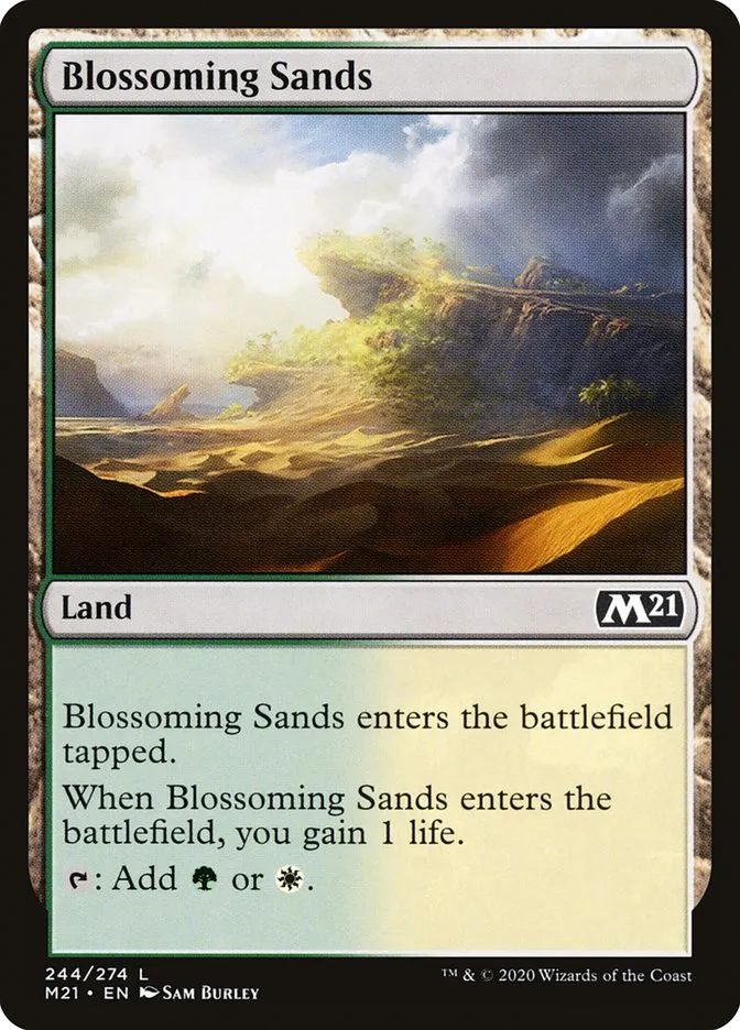 2020 Core Set 2021 Blossoming Sands common #244 common card image