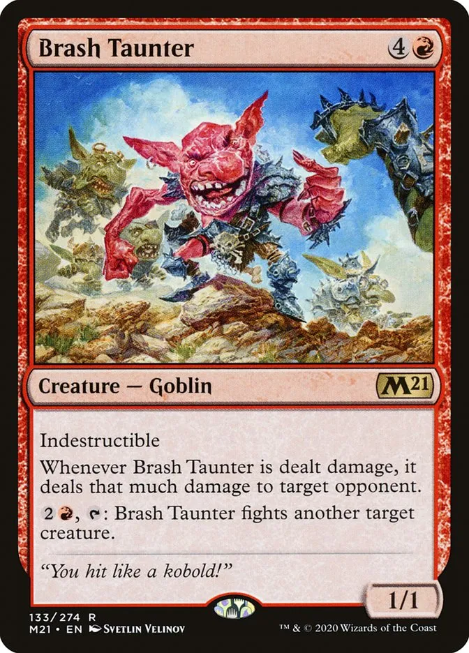 2020 Core Set 2021 Brash Taunter [Prerelease] rare #133 rare card image