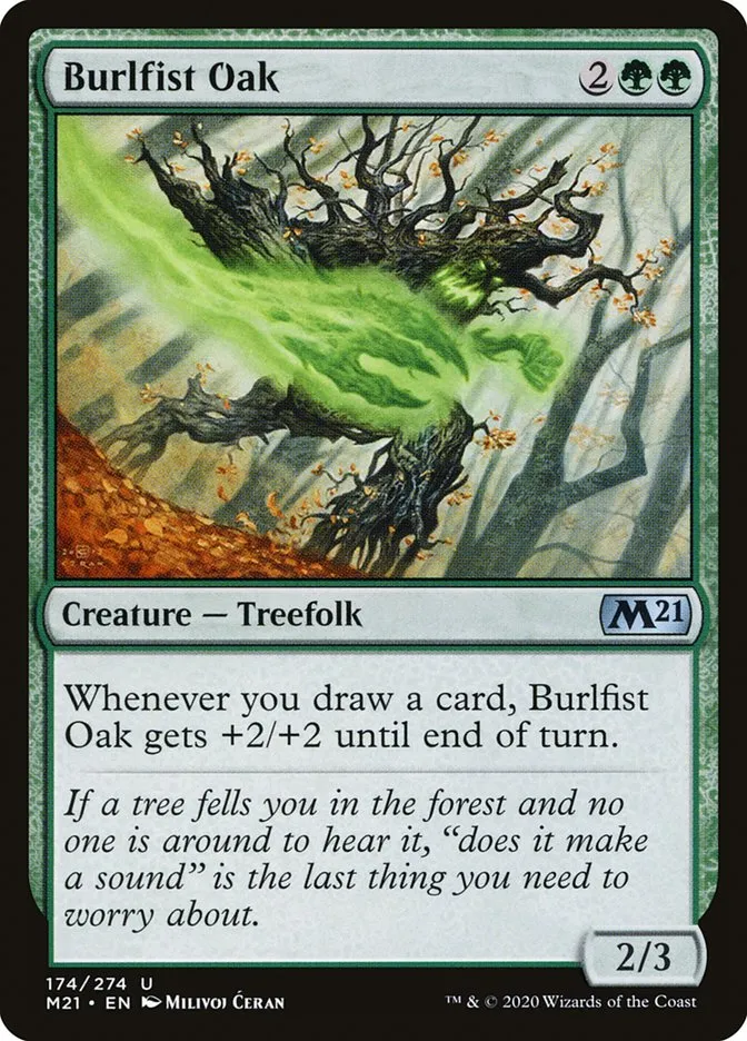 2020 Core Set 2021 Burlfist Oak #174 uncommon card image