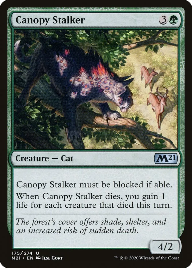 2020 Core Set 2021 Canopy Stalker uncommon #175 uncommon card image