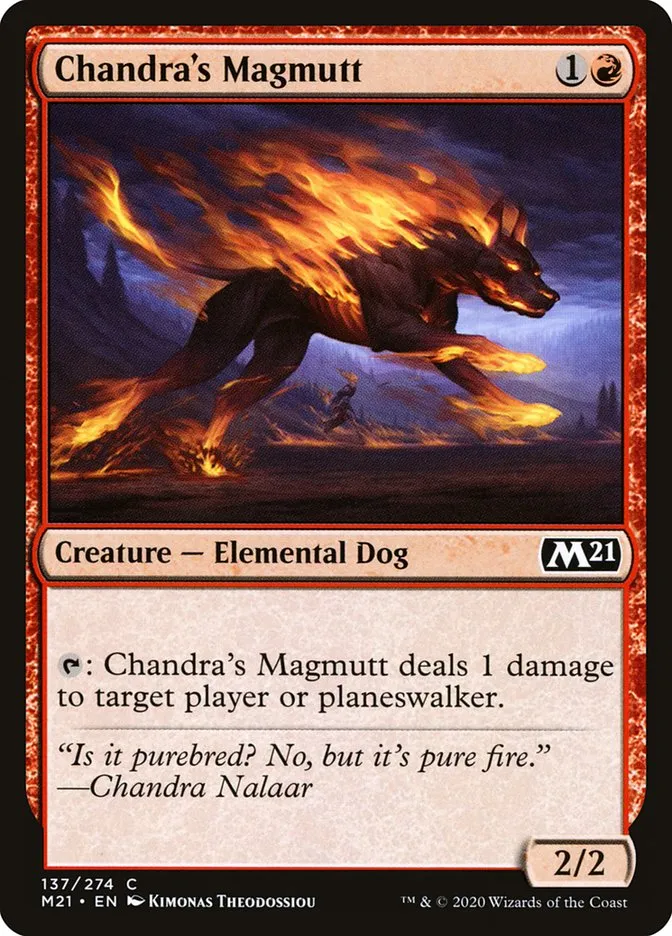 2020 Core Set 2021 Chandra's Magmutt common #137 common card image