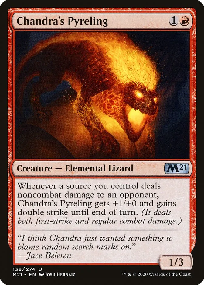 2020 Core Set 2021 Chandra's Pyreling uncommon #138 uncommon card image