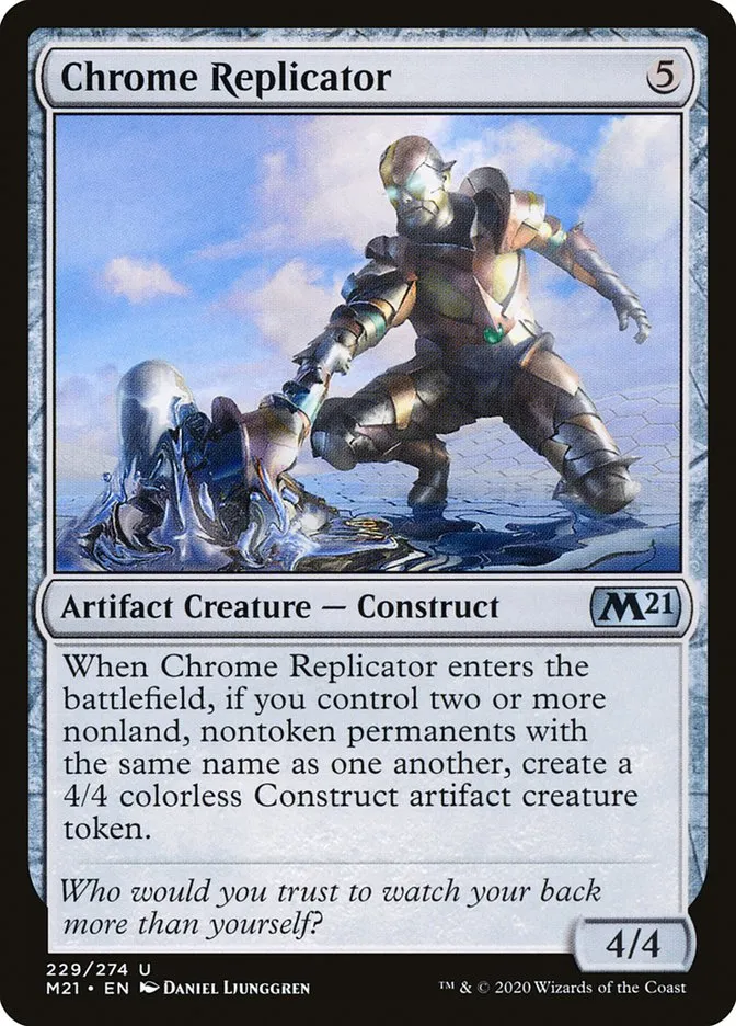 2020 Core Set 2021 Chrome Replicator uncommon #229 uncommon card image