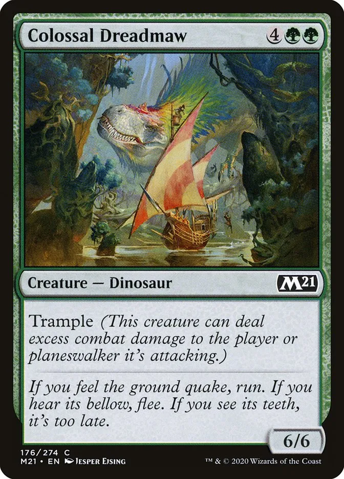 2020 Core Set 2021 Colossal Dreadmaw common #176 common card image