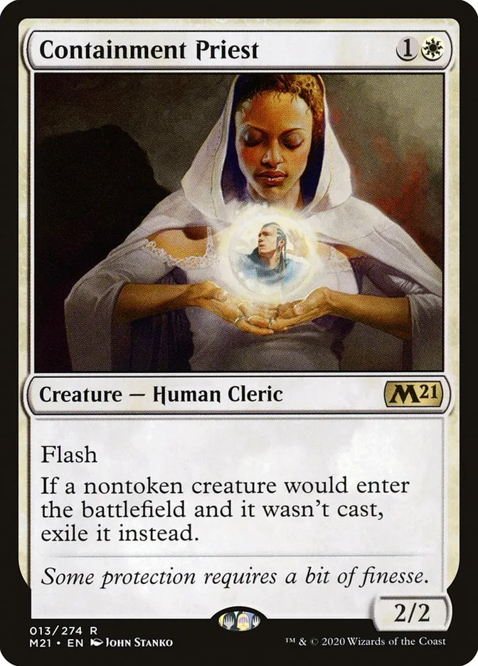 2020 Core Set 2021 Containment Priest rare #13 rare card image