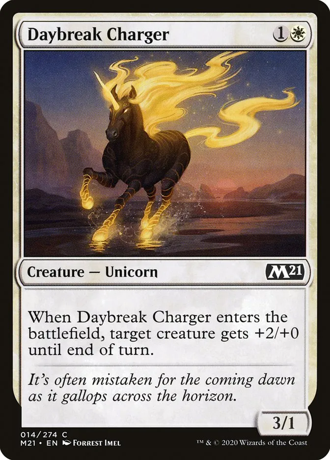 2020 Core Set 2021 Daybreak Charger common #14 common card image