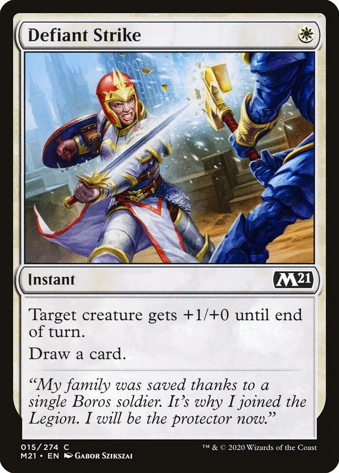 2020 Core Set 2021 Defiant Strike common #15 common card image