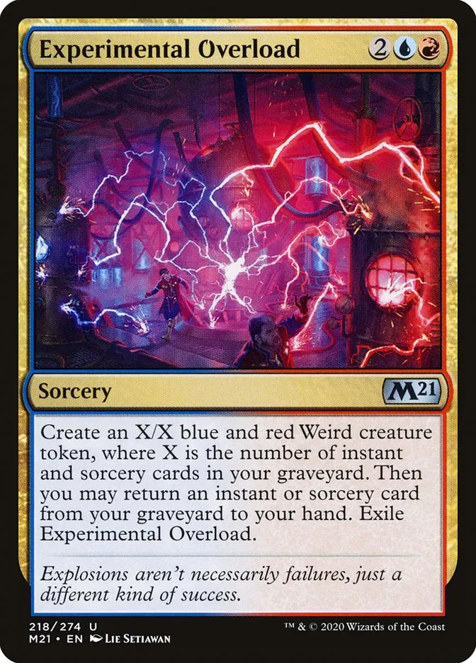 2020 Core Set 2021 Experimental Overload uncommon #218 uncommon card image
