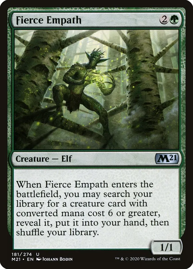 2020 Core Set 2021 Fierce Empath uncommon #181 uncommon card image