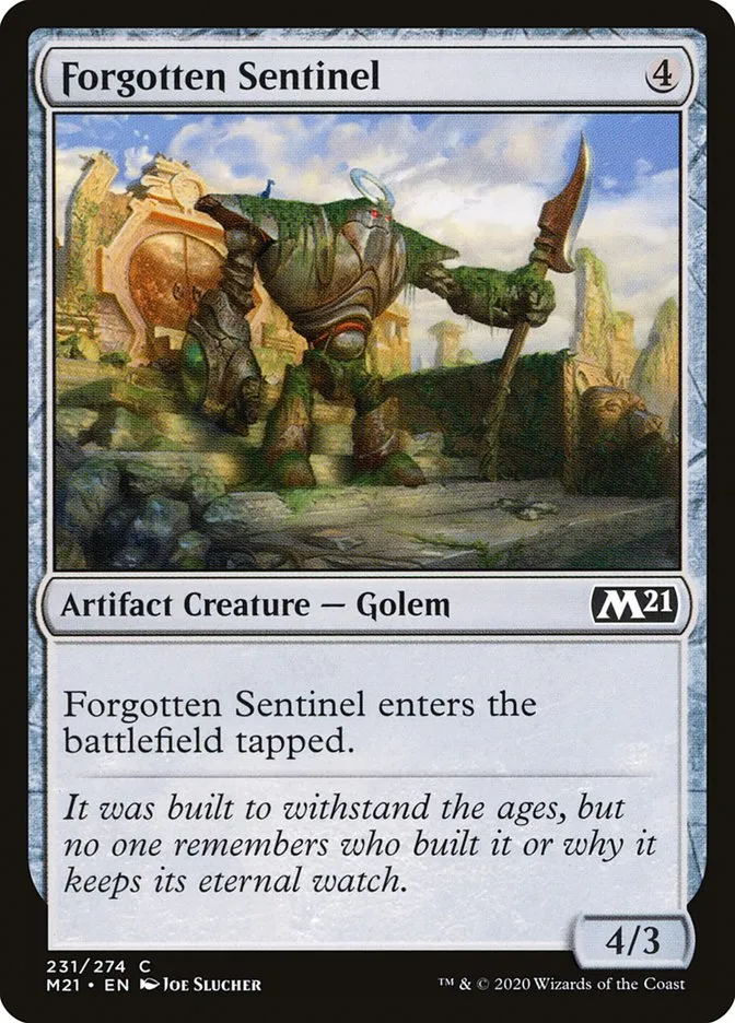 2020 Core Set 2021 Forgotten Sentinel common #231 common card image