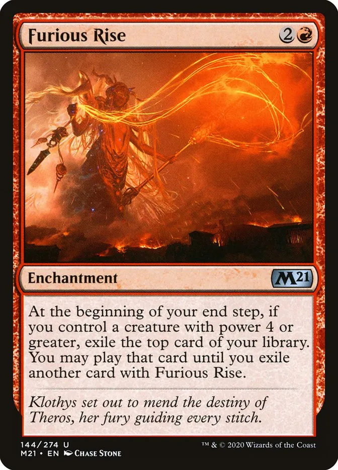 2020 Core Set 2021 Furious Rise uncommon #144 uncommon card image