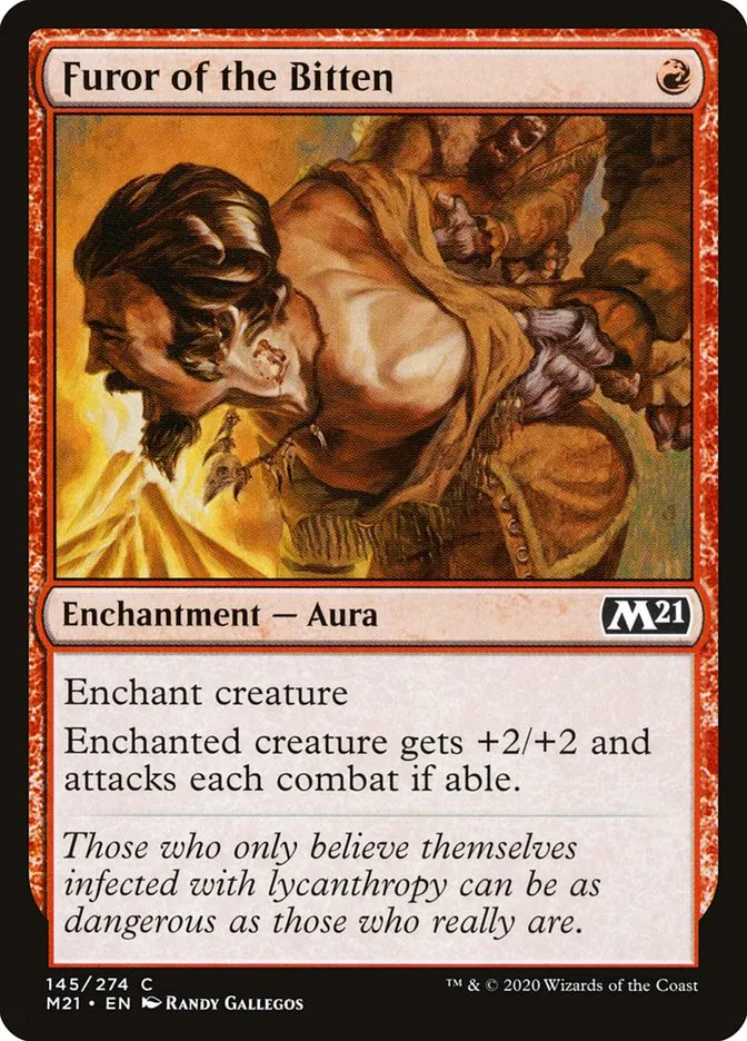 2020 Core Set 2021 Furor of the Bitten #145 common card image