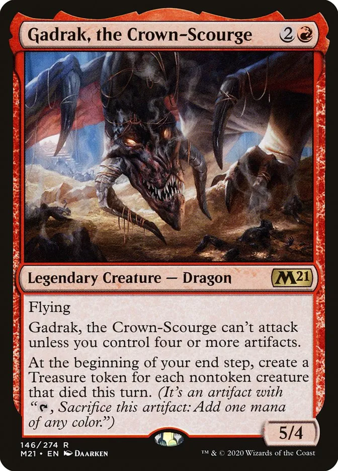 2020 Core Set 2021 Gadrak, the Crown-Scourge rare #146 rare card image