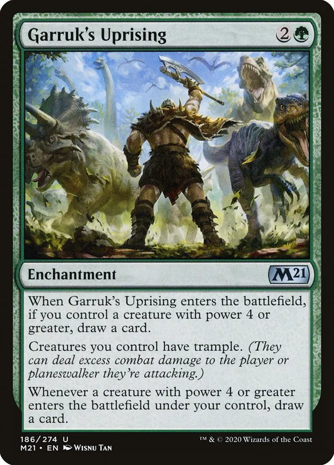 2020 Core Set 2021 Garruk's Uprising #186 uncommon card image