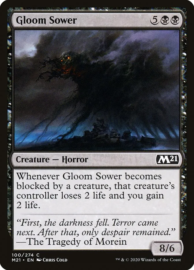 2020 Core Set 2021 Gloom Sower common #100 common card image