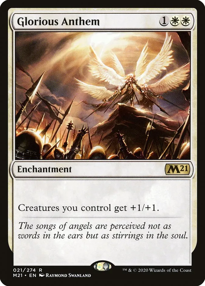 2020 Core Set 2021 Glorious Anthem rare #21 rare card image