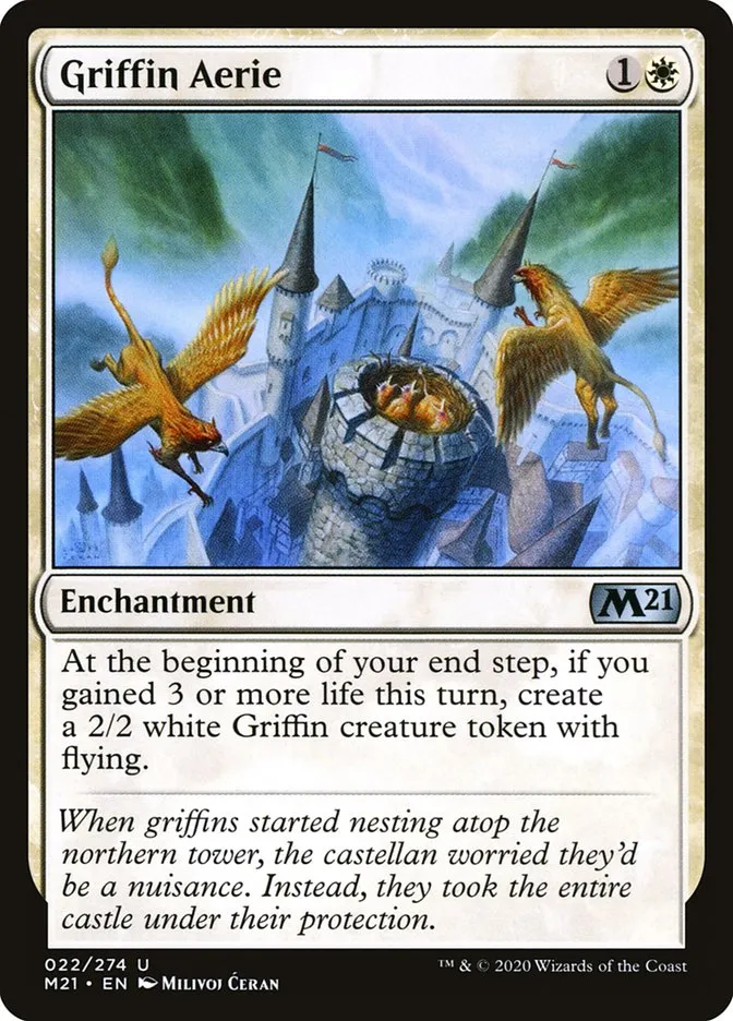2020 Core Set 2021 Griffin Aerie uncommon #22 uncommon card image