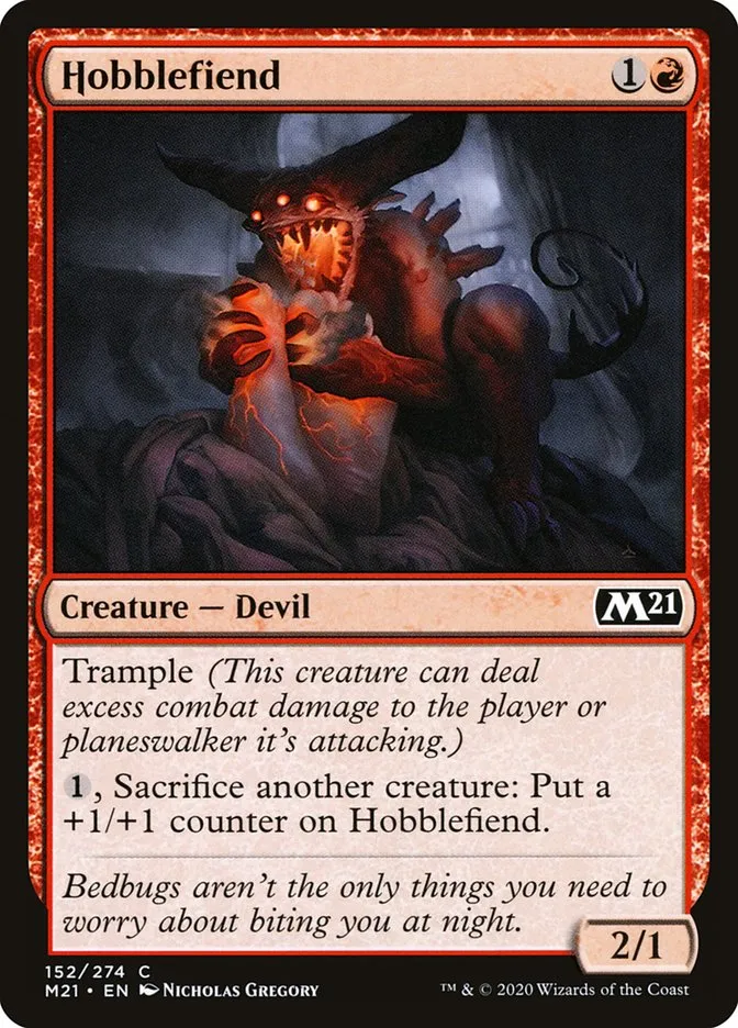 2020 Core Set 2021 Hobblefiend common #152 common card image