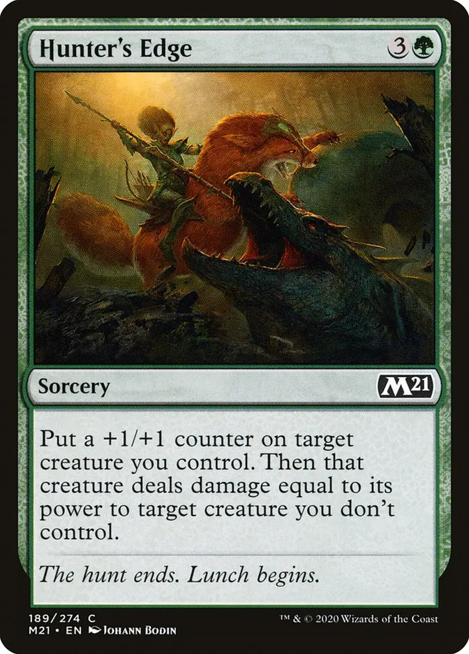2020 Core Set 2021 Hunter's Edge common #189 common card image