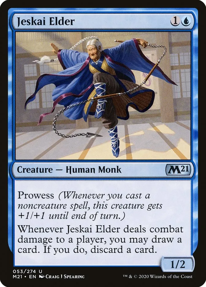 2020 Core Set 2021 Jeskai Elder uncommon #53 uncommon card image