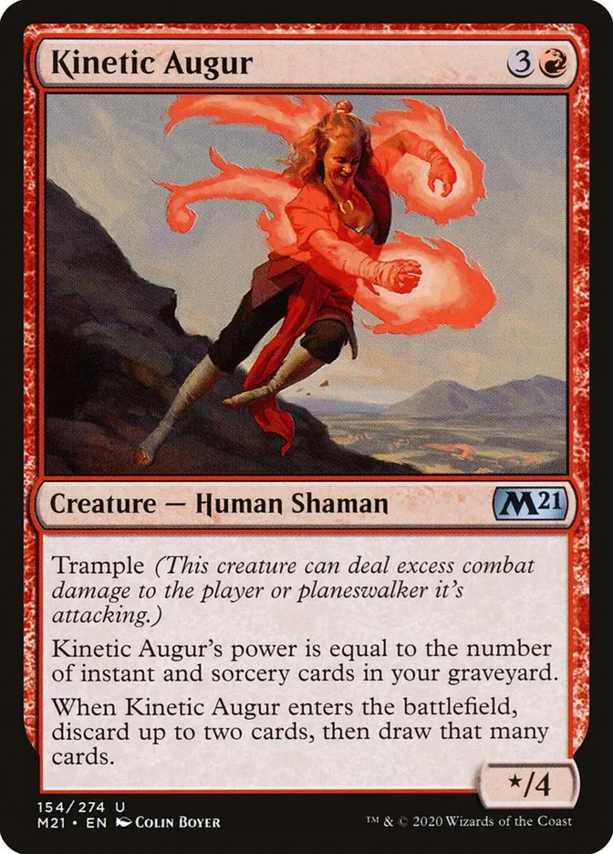2020 Core Set 2021 Kinetic Augur uncommon #154 uncommon card image