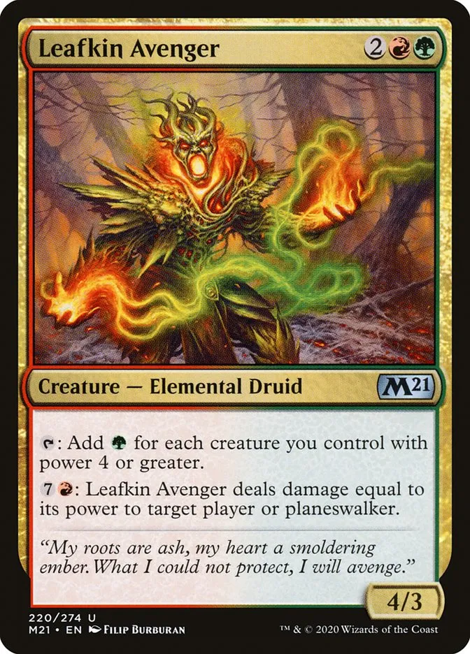 2020 Core Set 2021 Leafkin Avenger uncommon #220 uncommon card image