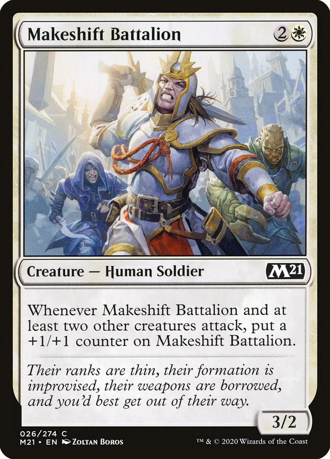 2020 Core Set 2021 Makeshift Battalion common #26 common card image