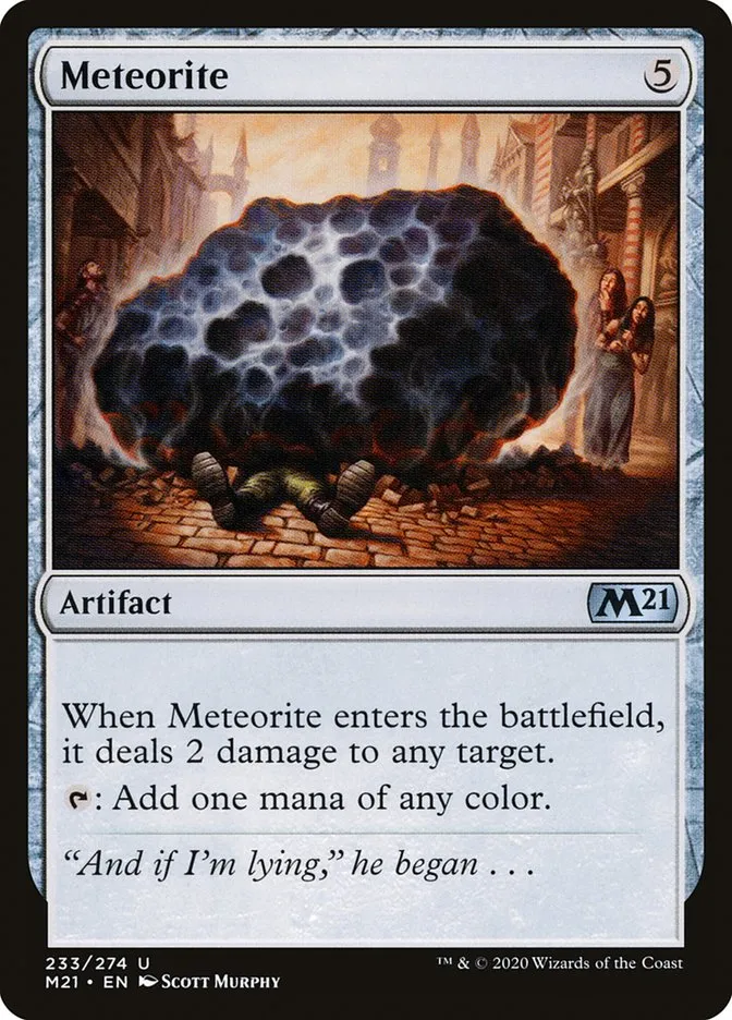 2020 Core Set 2021 Meteorite #233 uncommon card image