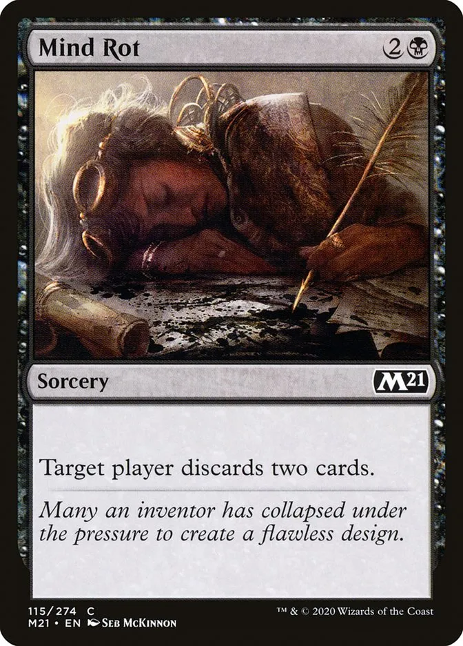 2020 Core Set 2021 Mind Rot common #115 common card image