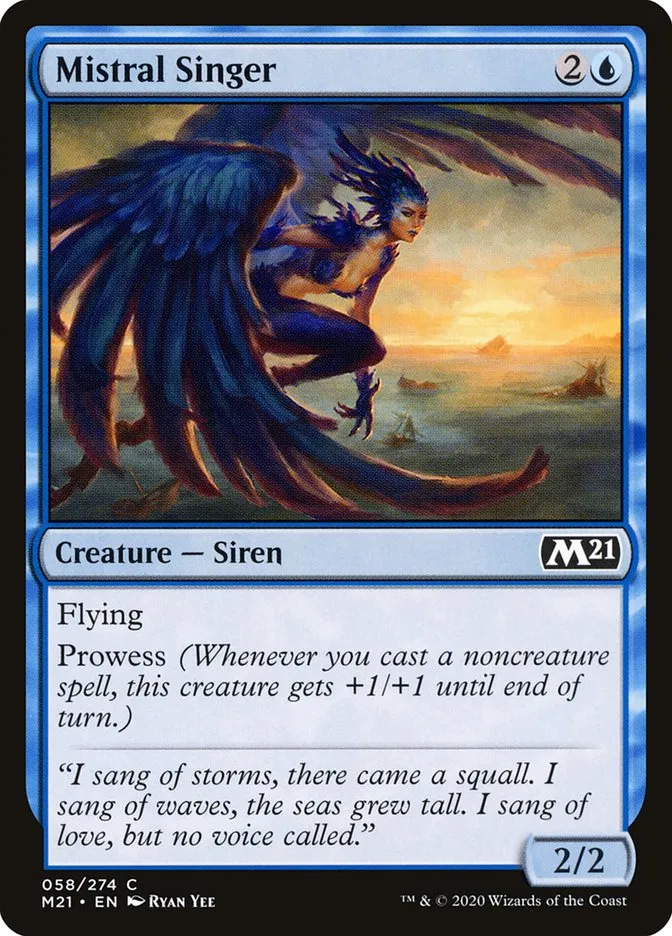2020 Core Set 2021 Mistral Singer common #58 common card image