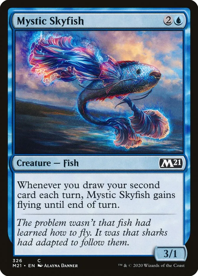 2020 Core Set 2021 Mystic Skyfish common #326 common card image
