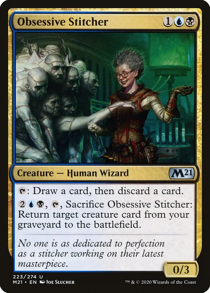 2020 Core Set 2021 Obsessive Stitcher uncommon #223 uncommon card image
