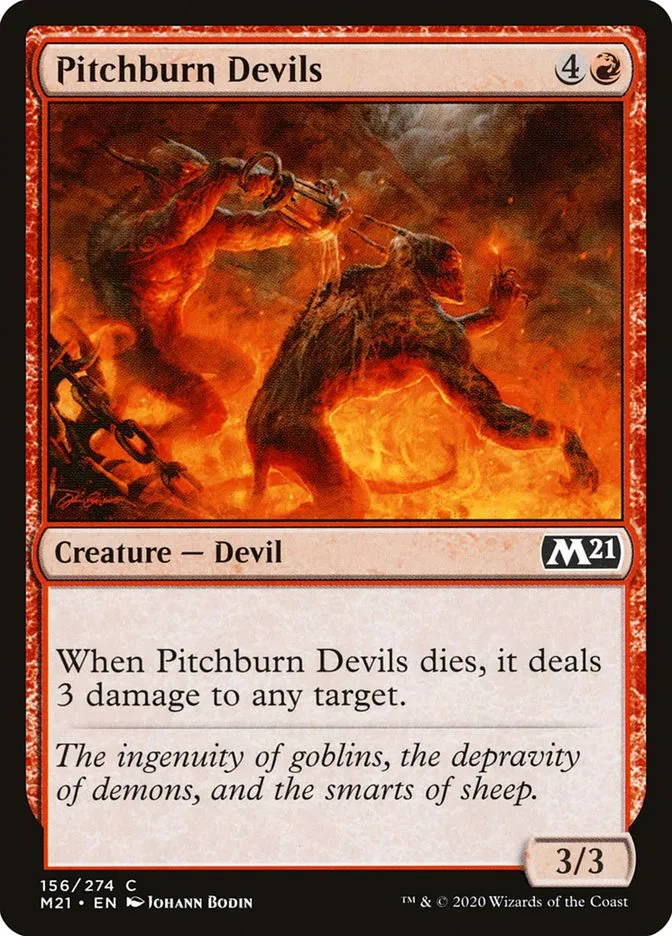 2020 Core Set 2021 Pitchburn Devils common #156 common card image
