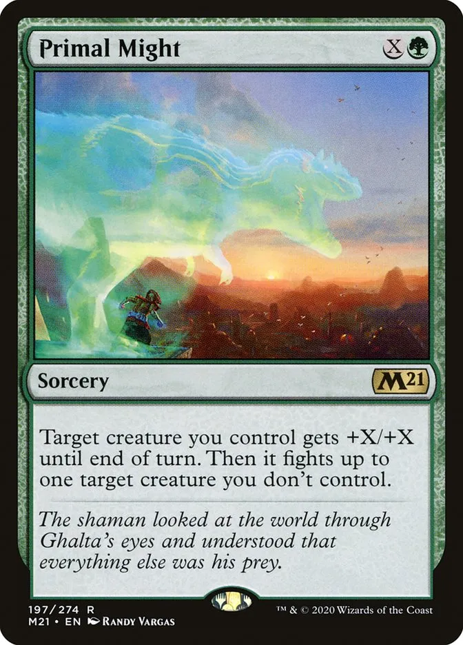 2020 Core Set 2021 Primal Might rare #197 rare card image