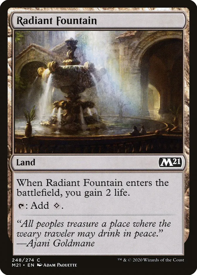 2020 Core Set 2021 Radiant Fountain common #248 common card image