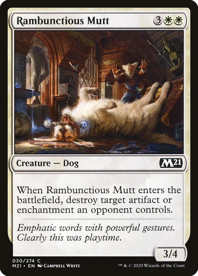 2020 Core Set 2021 Rambunctious Mutt common #30 common card image