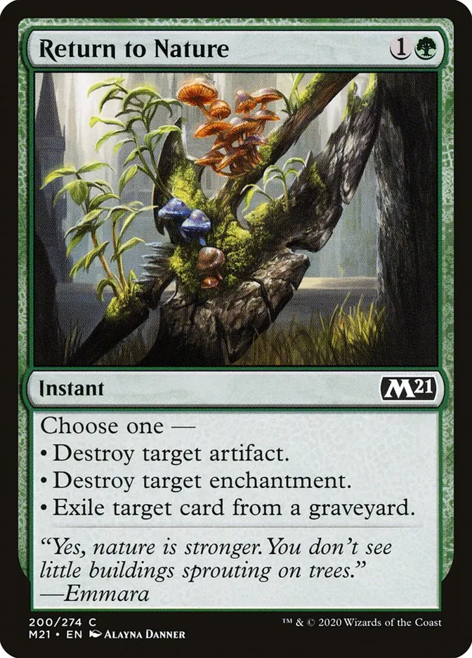 2020 Core Set 2021 Return to Nature #200 common card image