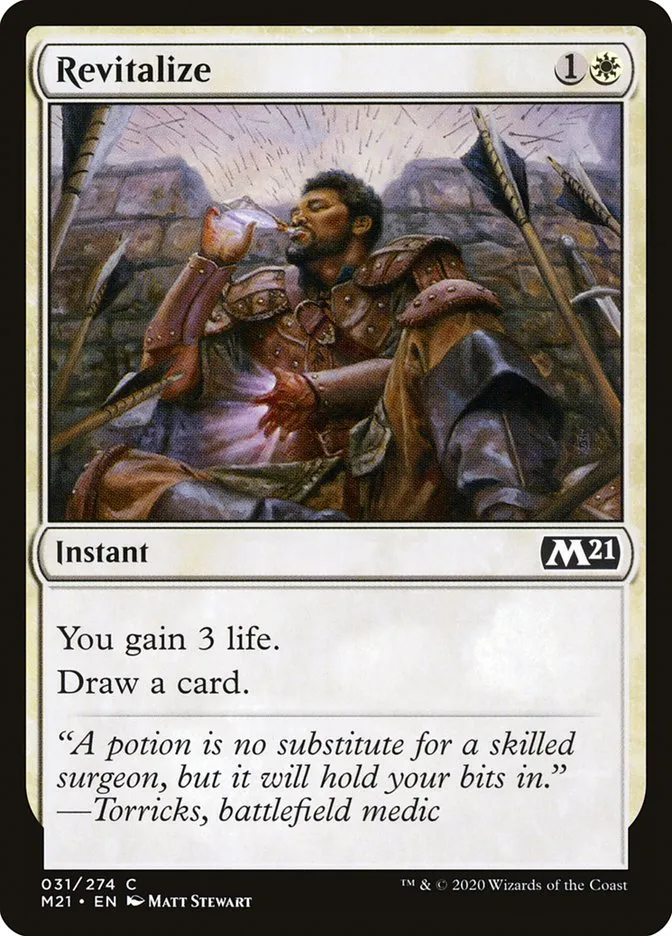 2020 Core Set 2021 Revitalize common #31 common card image