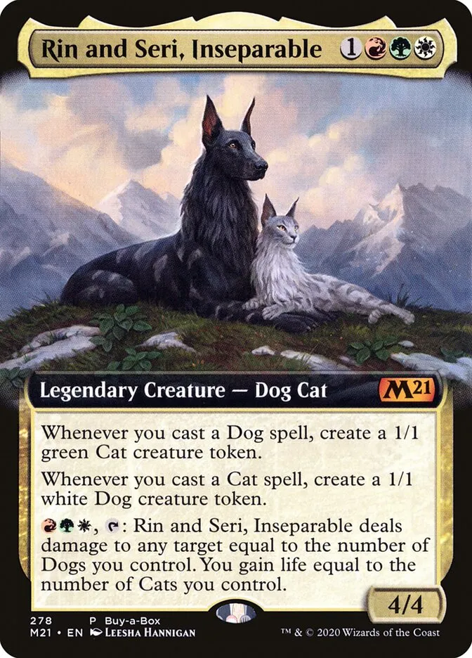 2020 Core Set 2021 Rin and Seri, Inseparable mythic #278 mythic card image
