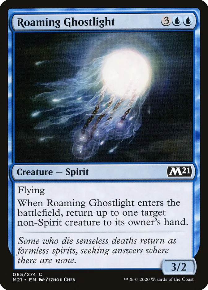 2020 Core Set 2021 Roaming Ghostlight common #65 common card image
