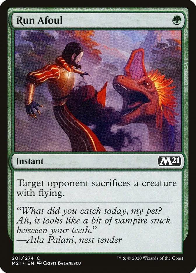 2020 Core Set 2021 Run Afoul common #201 common card image