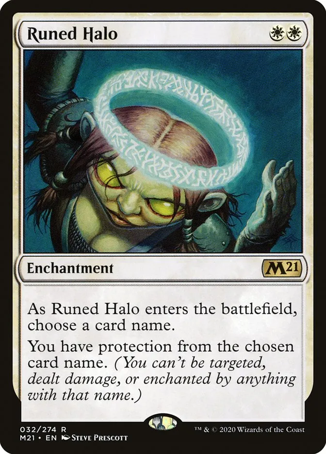 2020 Core Set 2021 Runed Halo rare #32 rare card image