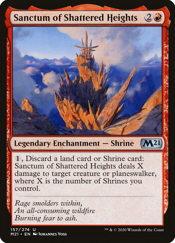 2020 Core Set 2021 Sanctum of Shattered Heights #157 uncommon card image
