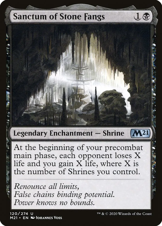 2020 Core Set 2021 Sanctum of Stone Fangs #120 uncommon card image