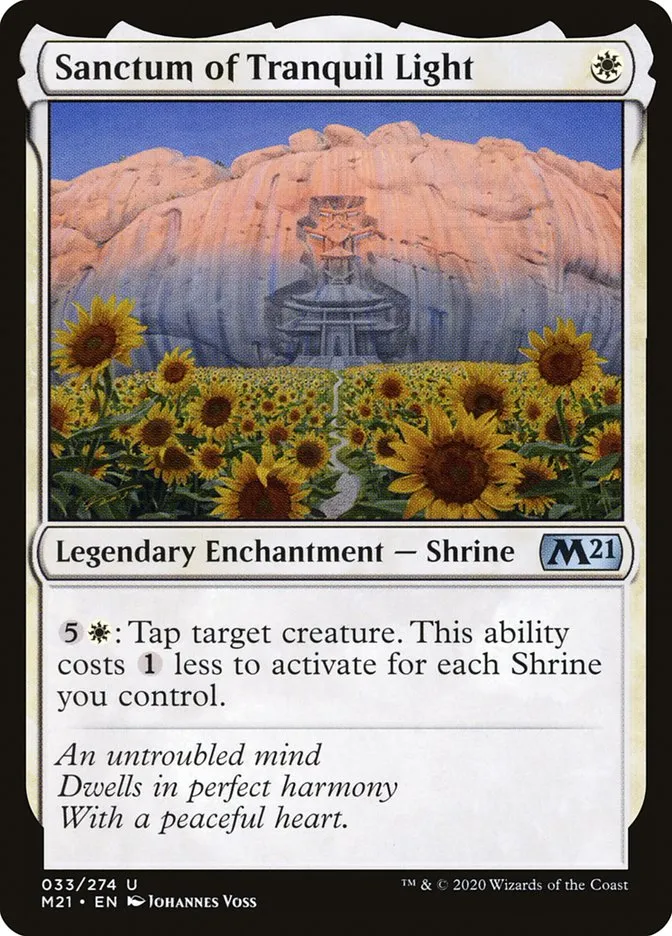 2020 Core Set 2021 Sanctum of Tranquil Light #33 uncommon card image