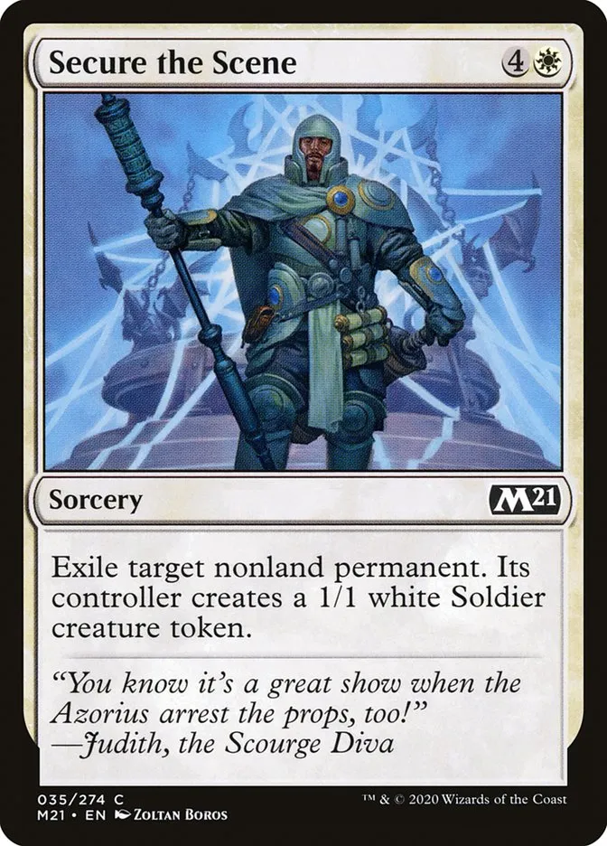 2020 Core Set 2021 Secure the Scene common #35 common card image
